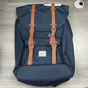 Herschel Supply Company Blue and Tan Backpack Classic Design